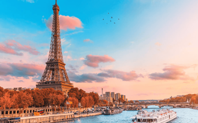 Eiffel Tower, Paris Most famous landmark of France and symbol of Paris.